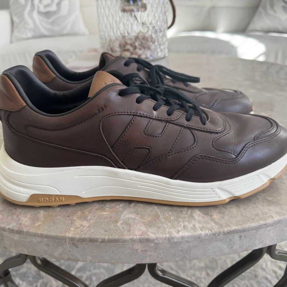 Hogan Men's Brown Leather Sneakers